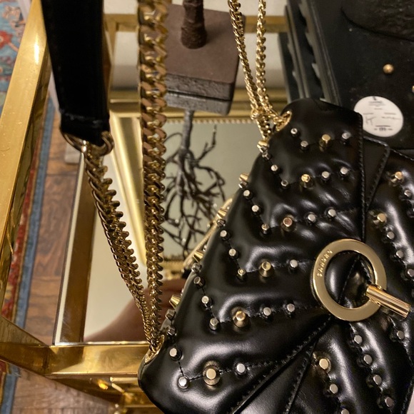 Sandro Crossbody studded leather Yza bag - Picture 6 of 14